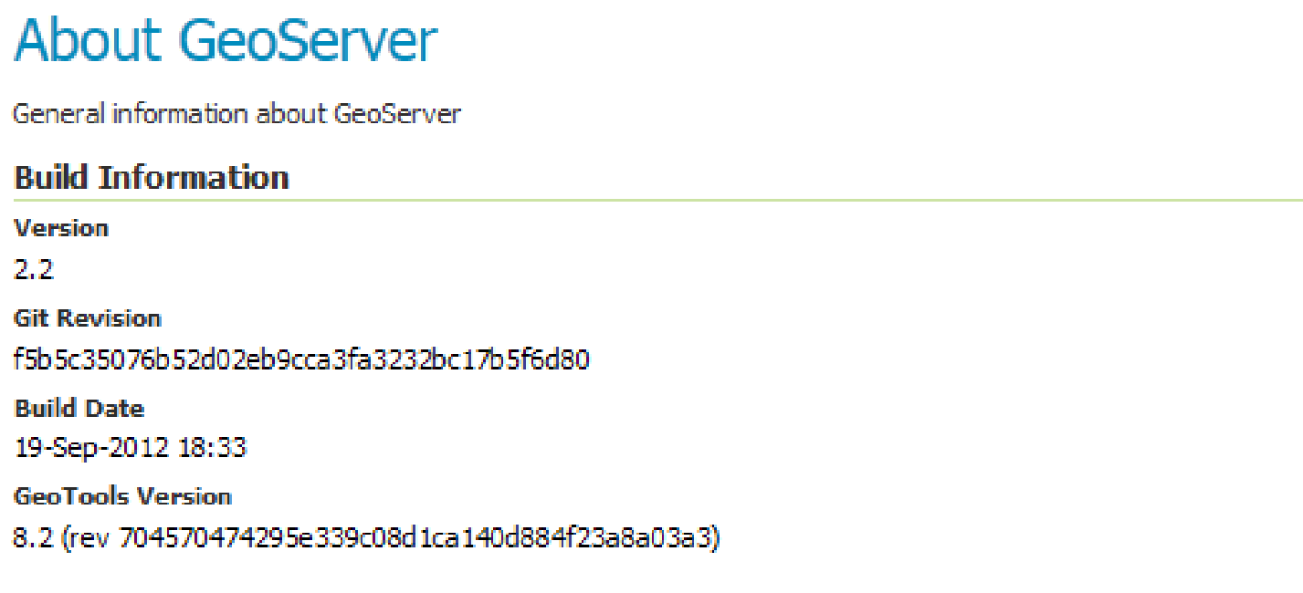 Geoserver关于界面